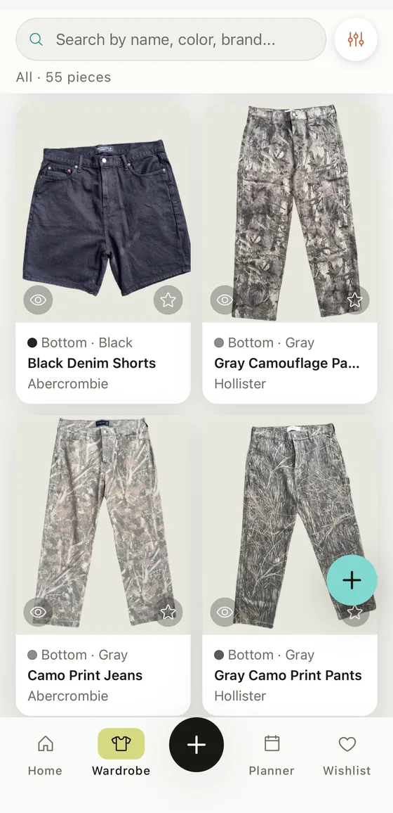 Moda wardrobe screen
